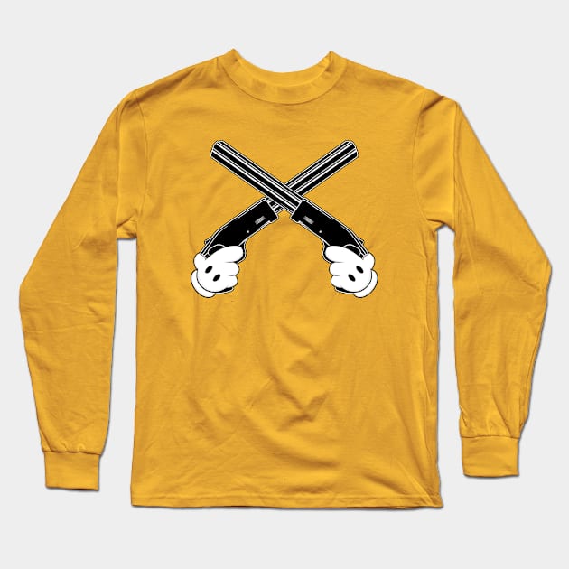 Toon Sawn-Off Shotguns Long Sleeve T-Shirt by Woah_Jonny